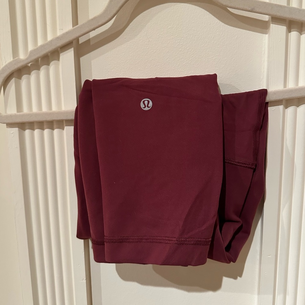 Red merlot lululemon leggings